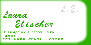 laura elischer business card